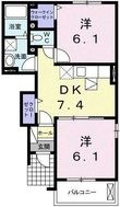 若葉Dの間取図