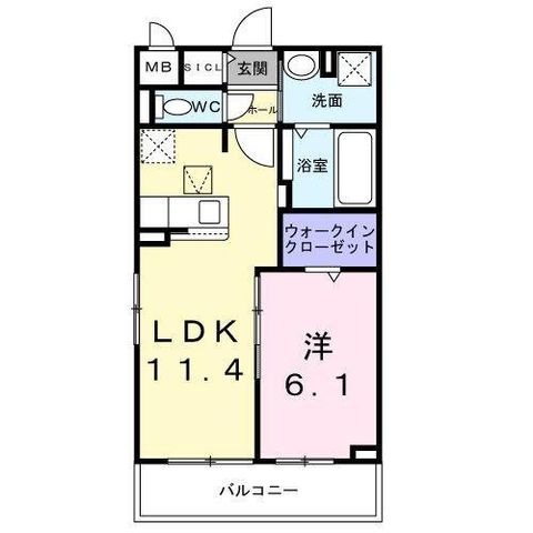 拡大写真:サザンエステート中須 1階103の間取り