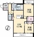広島市南区東雲2丁目の間取図
