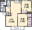 広島市安芸区矢野南5丁目の間取図