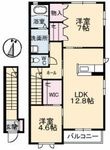 広島市南区元宇品町の間取図