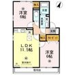 安芸郡熊野町城之堀１丁目の間取図