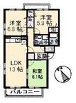 広島市安佐南区大町東1丁目の間取図