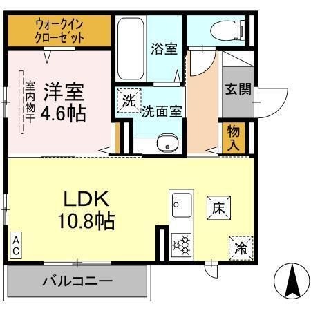 拡大写真:安芸郡坂町坂西2丁目 1階101の間取り