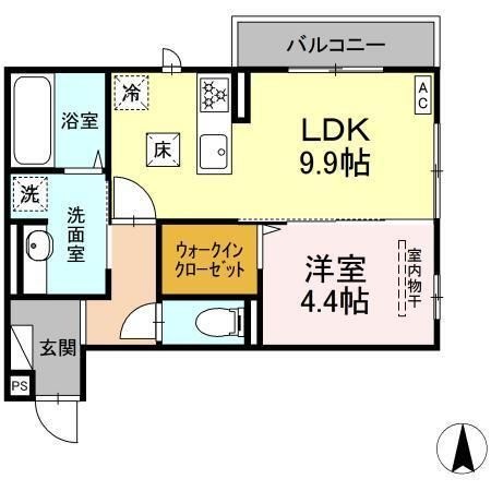 拡大写真:安芸郡坂町坂西2丁目 1階103の間取り