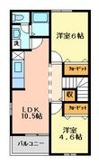 山陽小野田市新生１丁目の間取図