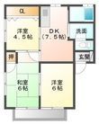 山陽小野田市大字西高泊の間取図