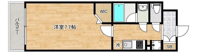 拡大写真:大阪市西区九条南1丁目 3階306の間取り