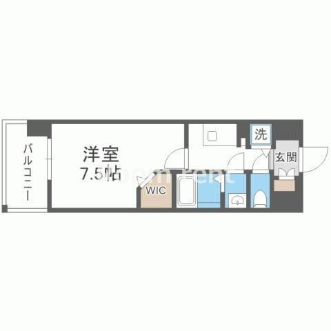 拡大写真:大阪市西区境川1丁目 8階803の間取り
