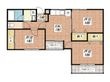 シャングリラ鮎川の間取図