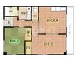 抱マンションの間取図
