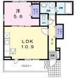 Villaすみれの間取図