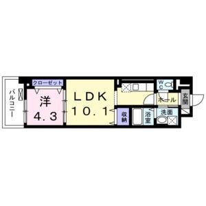 拡大写真:サンプラザ茨木 5階508の間取り