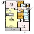 AZUR上中条の間取図