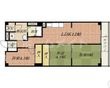 茨木グランドハイツの間取図