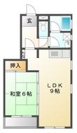 郡山西ハートフルタウン D棟の間取図