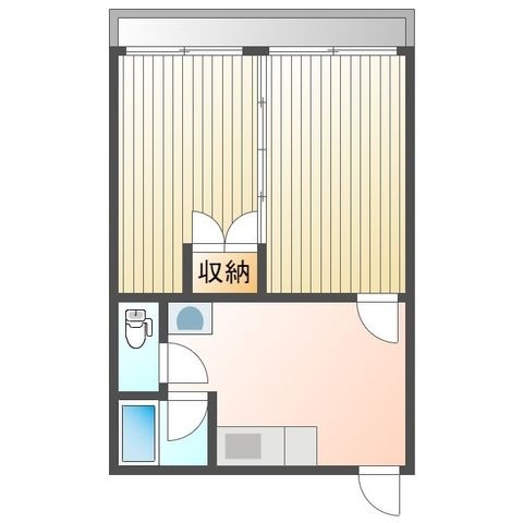 拡大写真:Gran Lounge KamedaⅡ 2階201の間取り