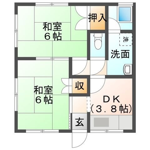 拡大写真:小野市王子町 3の間取り