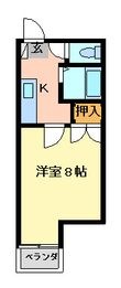 ３８１コーポラスの間取図