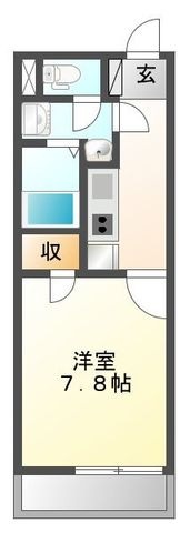 拡大写真:レオネクストグランシャリオ 203の間取り