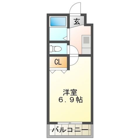 拡大写真:FLAT5 池主 44の間取り