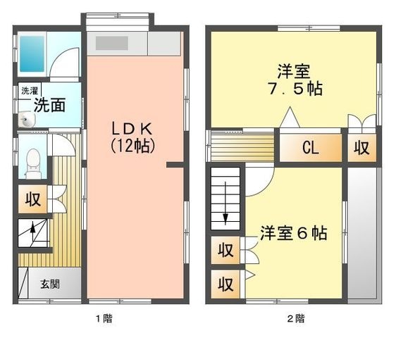 拡大写真:宇和島市妙典寺前 6の間取り
