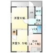 コーポ鶴島の間取図