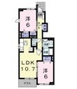 宇和島市丸穂町1丁目の間取図