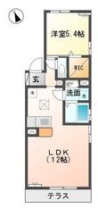 都城市郡元４丁目の間取図