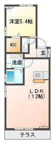 都城市郡元４丁目の間取図