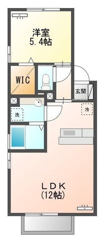 拡大写真:都城市郡元4丁目 2階205の間取り
