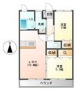都城市蓑原町の間取図