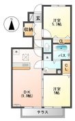 都城市年見町の間取図