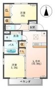都城市花繰町の間取図