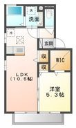 都城市年見町の間取図