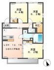 都城市花繰町の間取図