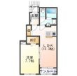 北諸県郡三股町花見原の間取図
