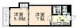 富山市荒川１丁目の間取図