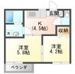 佐世保市権常寺町の間取図