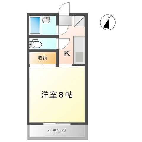 拡大写真:サンハイツ松木下 A 1階103の間取り