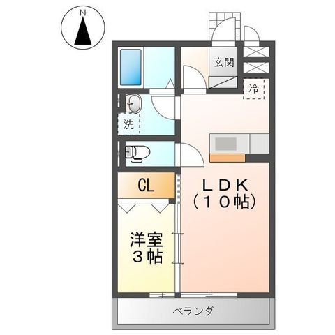 拡大写真:マリンプラザ A 3階302の間取り