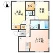ピュアタウン Aの間取図