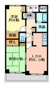 芦屋市大原町の間取図