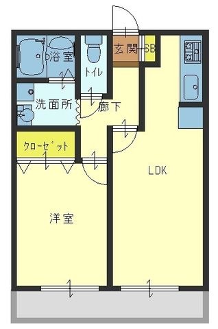 拡大写真:芦屋市竹園町 2階203の間取り