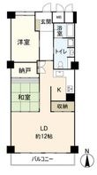 芦屋市翠ケ丘町の間取図