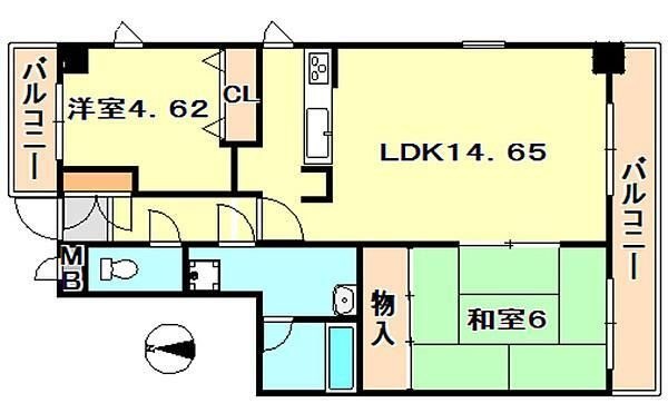 拡大写真:芦屋市南宮町 403の間取り