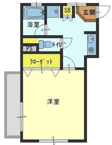 拡大写真:芦屋市大原町 3階302の間取り