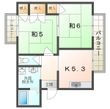 フラット・ターム―の間取図