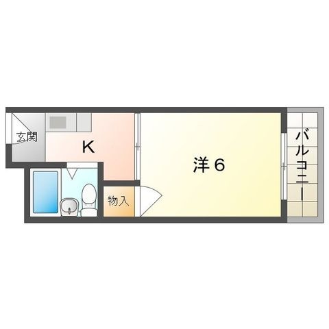 拡大写真:門真プラザ 4階406の間取り