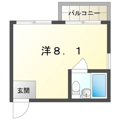 拡大写真:パクトール守口 2階202の間取り